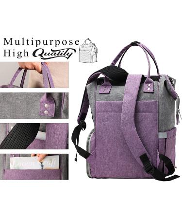 QZLKNIT Knitting Bag Backpack - Large Yarn Storage Organizer in Purple - Buy Online on GoSupps.com