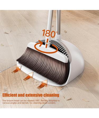 Dustpan with Long Handle | Long Handle Dustpan with U-Shaped Magnetic Snap | Household Dustpans for Kitchen Fireplace Hallway Balcony Study Room Bedroom Utoya - Buy Online on GoSupps.com