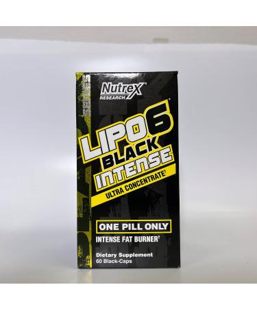 Nutrex Lipo-6 Black Intense Ultra Concentrate | Thermogenic Fat Burner | 60 Diet Pills x 2 - Buy Online on GoSupps.com