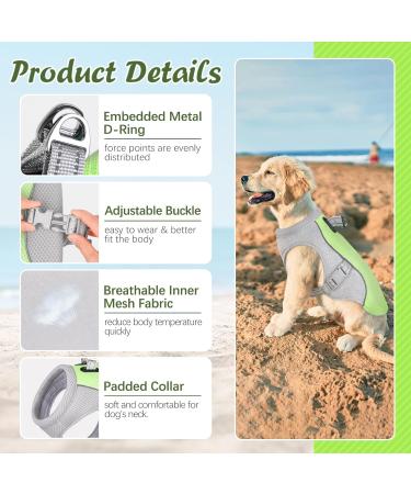 Kuoser Cooling Vest for Dogs - Breathable & Reflective Safety Jacket for Hot Summer Days | Ideal for Small & Medium Dogs - Perfect for Outdoor Activities & Training - Buy Online on GoSupps.com