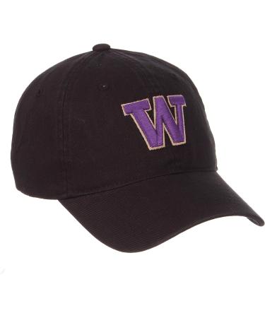 Zephyr Men's Adjustable Scholarship Hat - Washington Huskies - Black - One Size - Buy Online on GoSupps.com