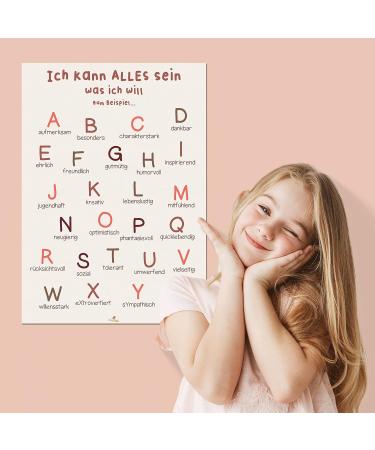 CreativeRobin ABC Affirmation Poster | A3 Educational Decor for Children's Room Daycare & Kindergarten | Inspiring Kids with Positive Traits - Buy Online on GoSupps.com