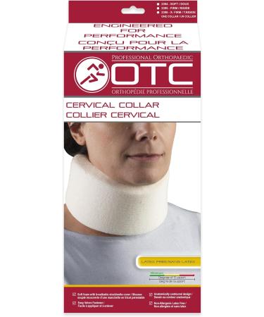 OTC Cervical Collar 4 Inch Extra-Firm Contour Foam Neck Support Brace White Extra-Wide Small - Buy Online on GoSupps.com