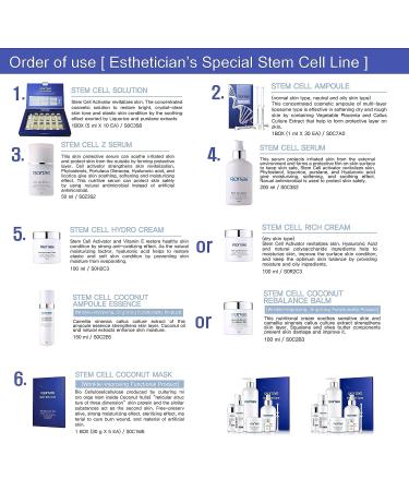 Ronas Stem Cell Solution: Advanced Anti-Aging Serum with Plant Stem Cells - Korean Beauty Salon Formula - 0.16oz (10 vials) - Buy Online on GoSupps.com