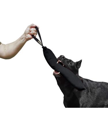 Dingo gear cotton nylon bite sausage for dog training igp ipo obiedence protection dog dog sport 45 x 8 cm 1 handle black S00075 45 x 8 cm black