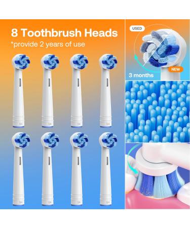 Buy Electric Toothbrush for Adults & Kids - Rotating with 8 Brush Heads 60 Days Battery Life 5 Modes - Black Daily Use - Buy Online on GoSupps.com
