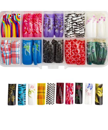 100 Pcs French Style False Acrylic Nail Art Tips with Clear Cases - Nail Salon Quality, DIY Ballerina Nails - Buy Online on GoSupps.com