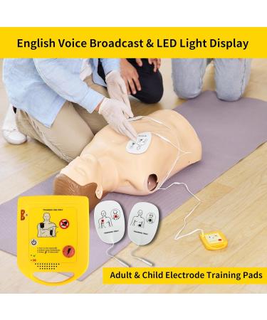 Mini AED Trainer XFT AED Training Device Set English Language Voice Prompts First Aid Train Machine for Automated External Defibrillator Trainee Student XFT-D0009 - Buy Online on GoSupps.com