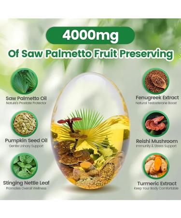 VivoNu Saw Palmetto Softgels Extract 8 in 1 Pumpkin Seed Oil Supports Prostate Health Relieves Urination Issues Supports Hair Growth DHT Blocker 240 Capsules - Buy Online on GoSupps.com