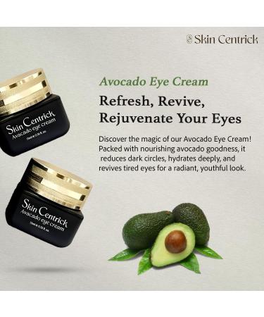Skin Centrick - Avocado Eye Treatment Nourishing and Hydrating Eye Cream best for dark eye circle Tired Eyes 99% Naturally Derived Formula - Buy Online on GoSupps.com