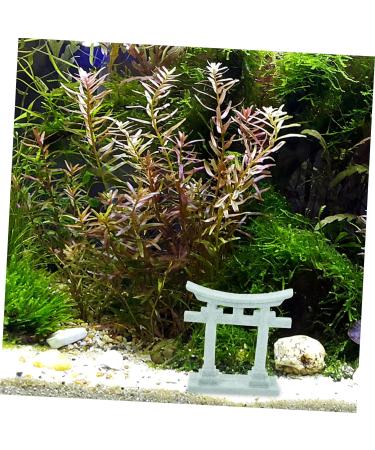 FUNOMOCYA Japanese Torii Model Home Decor Ornament Birdie House Accessories Mini Torii Gate Statue Resin Mini House Torii Gate Japanese Torii Gate Crafts Miniature Torii Gate Pvc Grey 8.50X8.00X2.50CM - Buy Online on GoSupps.com