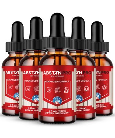 AbstinPro Drops Abstin Pro Dropper for Gut Health & Digestion Support Supplement All Natural Advanced Formula Liquid Drops Maintain Digestive Health & Comfort AbstinPro Reviews (5 Pack)