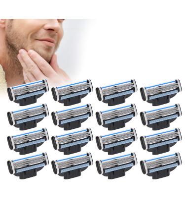 Razor blade refill manual razor blade double lubricating strips 16 pieces 3-layer professional for men Home Salon Shop