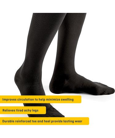 Shop FUTURO Men's Dress Socks - Medium Black Compression (20-30 mm/Hg) - Perfect International Shipping - Buy Online on GoSupps.com