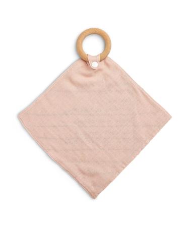DEMDACO Dear You Sweet Baby Girl Pink Cotton Wood Teether Ring Blankie - 10x10 Inch - Buy Online on GoSupps.com