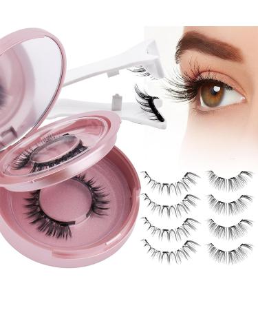 Shop Wendy Lashes Magnetic Eyelashes with Applicator - No Glue Lightweight & Reusable Fluffy Lashes - 2 Pairs of Natural Styles - Buy Online on GoSupps.com