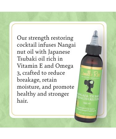 Camille Rose Nangai & Tsubaki Strength Restore Hair Oil - Strengthen, Repair, Reduce Breakage - 4 fl oz - Buy Online on GoSupps.com