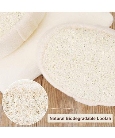 CYCOCRE Natural Exfoliating Loofah Sponge Shower Scrub - 2PCS Premium Body Scrubbers for Men and Women - Buy Online on GoSupps.com