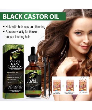 Premium Black Castor Oil - 100% Pure & Natural for Hair & Skin Wellness | International Shipping Available - Buy Online on GoSupps.com