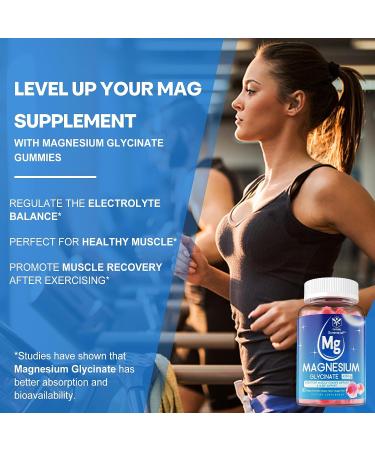 High Absorption Sugar-Free Magnesium Glycinate Gummies 420mg Supplement with Potassium, D3 & Ashwagandha - Vegan Chewables for Calm Sleep & Muscle Cramp Support - Buy Online on GoSupps.com