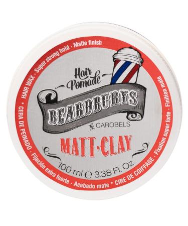 Hair Styling Matte Clay For Men 3 5 Fl Oz Medium Hold Matte Finish Easy To Use & Long Lasting Hold Barber Grade Hair Styling Waxes Matt-Clay