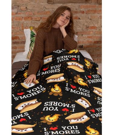 S'Mores with Marshmallows Blanket S'Mores with Marshmallows Blankets Gift Soft Cozy Plush Bedding Blanket Fuzzy Flannel Fleece Ketchup Blanket for Couch Sofa Camping 40"x50"-Throw Size for Kids S'mores With Marshmallows 40"x50"-Throw Size for Kids - Buy Online on GoSupps.com