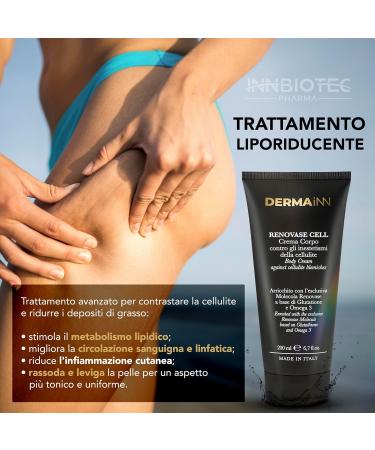  Innbiotec Pharma Renovase Cell - Cellulite Leg and Glutei Cream Firming Body Cream with Glutathione and Omega3 Strong Anti-Cellulite Cream Cellulite Legs and Glutei Liporiductor and Firming Cream - Buy Online on GoSupps.com