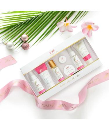 Pure Fiji Body Collection - 7-Piece Bath & Body Gift Set | Travel Size Guava Mist Coconut Crush Oil Butter & More - Buy Online on GoSupps.com