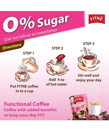 FITNE Instant 3 In 1 Coffee Packets Mix With Natural Hydrolyzed Collagen Vitamin C Smooth Blend Tasty Aromatic No Sugar Sucralose Sweetener 30 Sticks Collagen & Vitamin C 15 g (Pack of 30) - Buy Online on GoSupps.com