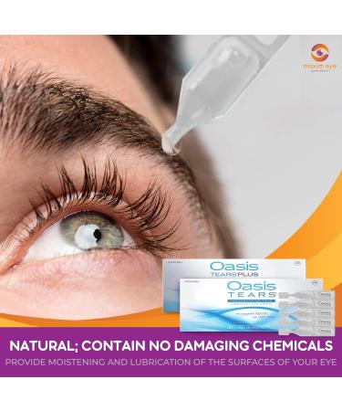 Oasis TEARS 3pk - 90 Vials Preservative-Free Eyedrops for Dry Eyes + Reusable Anti Fog Cloth - Buy Online on GoSupps.com