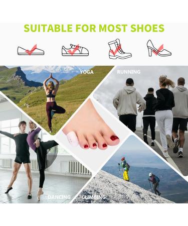 Silicone Toe Protectors - 14 Pack Gel Little Toe Covers for Men Women & Kids | Breathable Cushion Sleeves for Pain Relief & Comfort - Buy Online on GoSupps.com