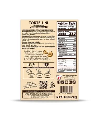 Pagani Cheese & Mushroom Tortellini 8.5 oz - Pack of 8 - Buy Online on GoSupps.com