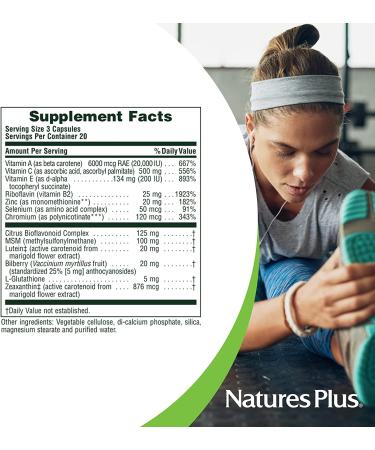 Nature's Plus Lutein RX-Eye 60 Veg Capsules | Advanced Eye Health Supplement - Buy Online on GoSupps.com