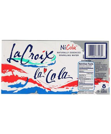 La Croix Cola Sparkling Water - 12 Fl Oz (Pack of 8) | Refreshing Carbonated Beverage - Buy Online on GoSupps.com