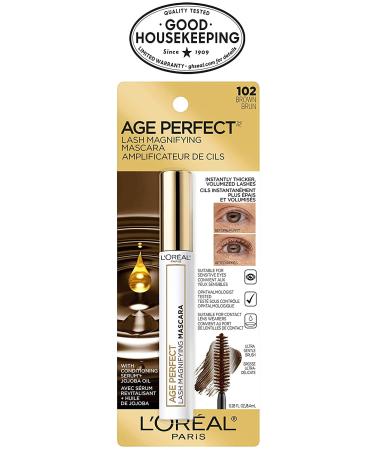L'Oreal Paris Age Perfect Lash Magnifying Mascara Brown - 0.28 oz Washable Formula - Buy Online on GoSupps.com