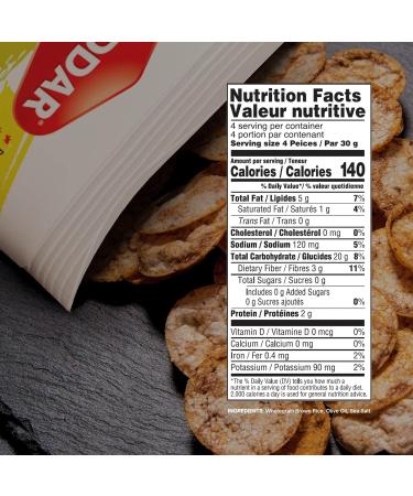 Haddar Multigrain Rice Chips with Sea Salt 4.2oz (2 Pack) | Gluten Free, All Natural, Vegan | Popped Not Fried, No Preservatives - Buy Online on GoSupps.com