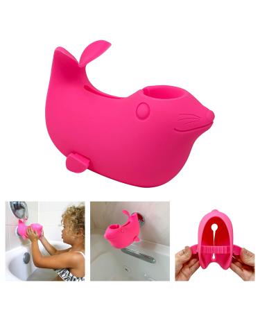 Kids Baby Bath Spout Cover - Faucet Safety Guard - Faucet Cover for a Bathtub for Kids Baby Toddlers - Cute Soft Seal for Enjoyable and Safe Baths for Your Child (Pink)