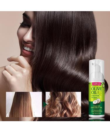 2 Pi ces Mousse Pour Cheveux 60ml Mousse Hydratante Naturelle L'huile D'olive Fixation Longue Dur e Pour Tresses Boucles Perruques Ondulations - Buy Online on GoSupps.com