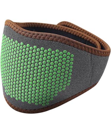 Virtcoy Heated Neck Support | Adjustable Magnetic Heating Cushion Wrap for Men & Women - Black-Green Dot - Buy Online on GoSupps.com