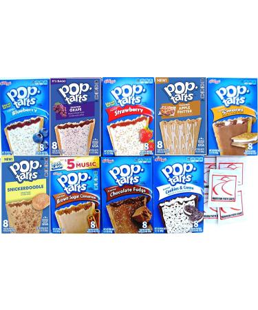 9 Pack! The Ultimate Pop Tarts Variety Pack 9 Different Flavors - Bundle of 9 Boxes  1 of Each Flavor. Gift Box  Value Pack  Breakfast Food - Buy Online on GoSupps.com