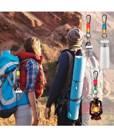 4-PC Multi-Color Key Ring Set with Carabiner | Versatile Lanyard Hook Clip for Fishing Camping & Hiking - Buy Online on GoSupps.com