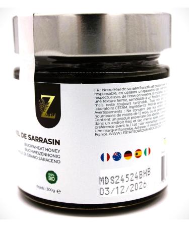 Raw Buckwheat Honey - 300g- 100% Natural Harvested in the Breton regions a pure and unique honey. - Buy Online on GoSupps.com