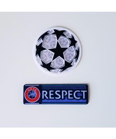 UEFA Champions League Iron-On Soccer Patch and Respect Iron-On Patch Ballstar La Liga Premier League Bundesliga Serie A