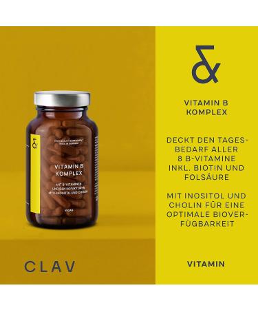 Vitamin B Complex - All 8 B Vitamins + Myo-Inositol & Choline - 120 Vegan Capsules for Optimal Health - Buy Online on GoSupps.com