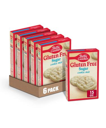 Betty Crocker Gluten Free Sugar Cookie Mix, 15 oz (Pack of 6)