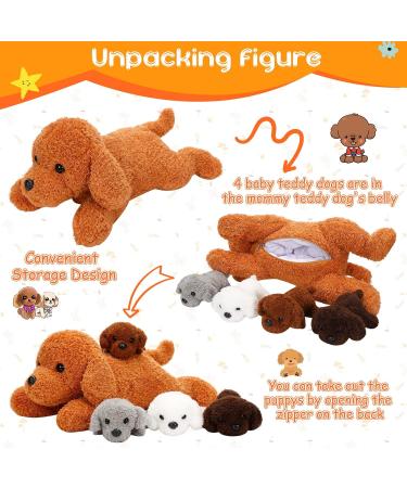 5 Piece Puppy Cuddly Toy Set - Soft Plush Dog Toys & Cozy Pillows for Puppies | Perfect Birthday Gift - Buy Online on GoSupps.com