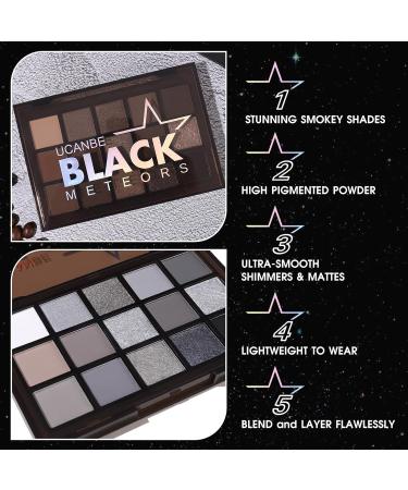 Ucanbe Goth Eyeshadow Palette - 15 Colors for Smokey Looks | Waterproof & Durable Gothic Makeup for Halloween - Buy Online on GoSupps.com