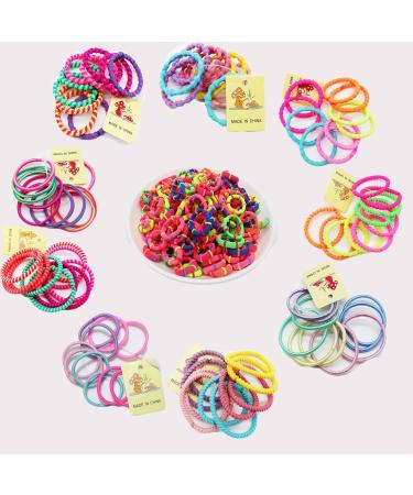 Baset sual 100-Pack Girls Hair Cables & 10-Pack Colored Elastic Hair Ties - Ponytail Ropes for Kids & Women - Buy Online on GoSupps.com