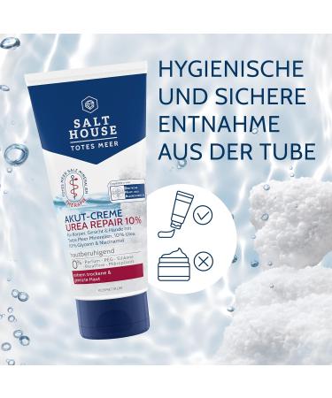 Salthouse Totes Meer Therapie Urea Repair 10% Acute Cream - Moisturizing Ingredients to Effectively Soothe Skin - For Extremely Dry Skin - 100ml - Buy Online on GoSupps.com