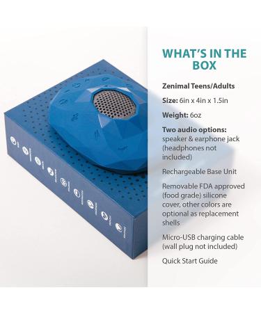 Zenimal Teen and Adult Meditation and Sleep Track Audio Player - Promotes Mindfulness with 9 Audio Meditations, Relaxing Music, Ocean Waves, and White Noise - Buy Online on GoSupps.com